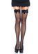 Чулки-сетка с атласным бантиком Leg Avenue Fishnet Thigh Highs With Bow One size, Black SO7905 фото 1