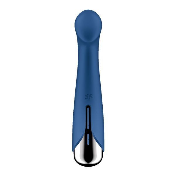 Вибратор с ротацией Satisfyer Spinning G-Spot 1 Blue, плоская площадка для стимуляции точки G SX0556 фото