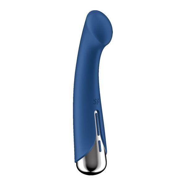 Вибратор с ротацией Satisfyer Spinning G-Spot 1 Blue, плоская площадка для стимуляции точки G SX0556 фото