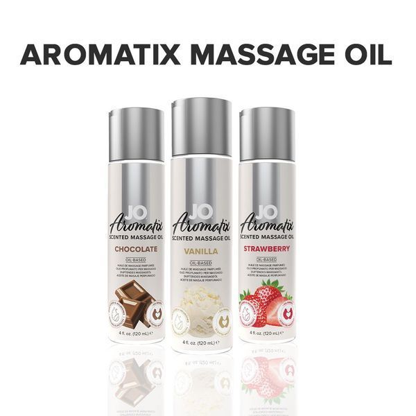 Натуральна масажна олія JO Aromatix Massage Oil Vanilla 120 мл SO6769 фото