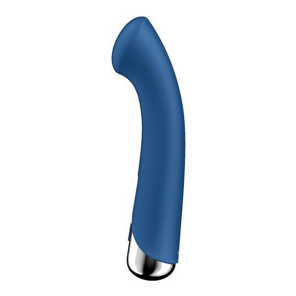 Вибратор с ротацией Satisfyer Spinning G-Spot 1 Blue, плоская площадка для стимуляции точки G SX0556 фото