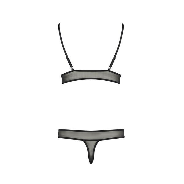 Комплект белья Passion ERZA SET L/XL, black, лиф и трусики PS26010 фото