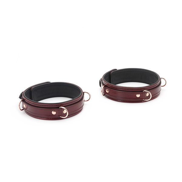 Фиксаторы для бедер Liebe Seele Wine Red Thigh Cuffs S Size, натуральная кожа SO9454 фото