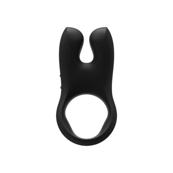 Эрекционное виброкольцо с двойной стимуляцией клитора Fun Factory NŌS black, 2 мотора SX0973 фото