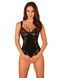 Кружевное боди Obsessive Donna Dream crotchless teddy XS/S Black, открытый доступ SO8633 фото 1
