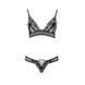 Комплект белья Passion ERZA SET L/XL, black, лиф и трусики PS26010 фото 3