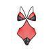 Полупрозрачное боди с кружевом Passion PEONIA BODY XXL/XXXL red SO8462 фото 3