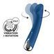 Вибратор с ротацией Satisfyer Spinning G-Spot 1 Blue, плоская площадка для стимуляции точки G SX0556 фото 1