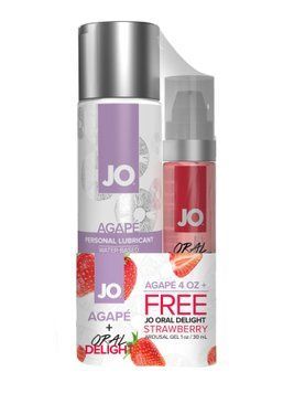 Комплект JO GWP &mdash; Agape 120 ml & Oral Delight &mdash; Strawberry 30 мл SO6770 фото