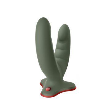 Двойной фаллоимитатор Fun Factory RYDE wild olive, гибкие стволы, присоска SX0975 фото