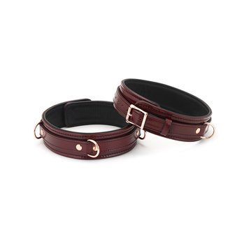 Фиксаторы для бедер Liebe Seele Wine Red Thigh Cuffs L Size, натуральная кожа SO9455 фото