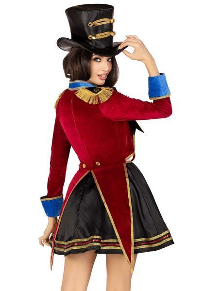 Костюм дрессировщицы Leg Avenue Classic Ringmaster Costume M, платье, шляпа SO9194 фото
