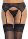 Пояс для чулок со стразами Leg Avenue Rhinestone Garterbelt Black One Size SO9141 фото 1