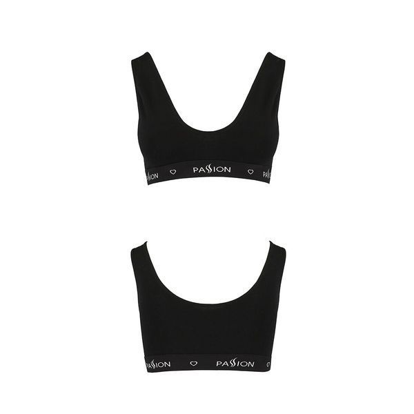 Спортивный топ с широкой резинкой Passion PS004 TOP XL, black SO4222 фото