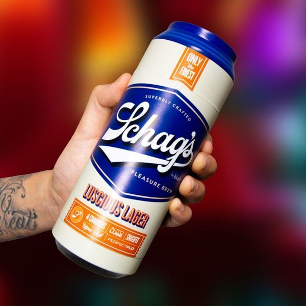 Мастурбатор &ndash; банка пива Blush Schag's Luscious Lager Masturbator Frosted, самозмащуваний, вакуум SO8840 фото
