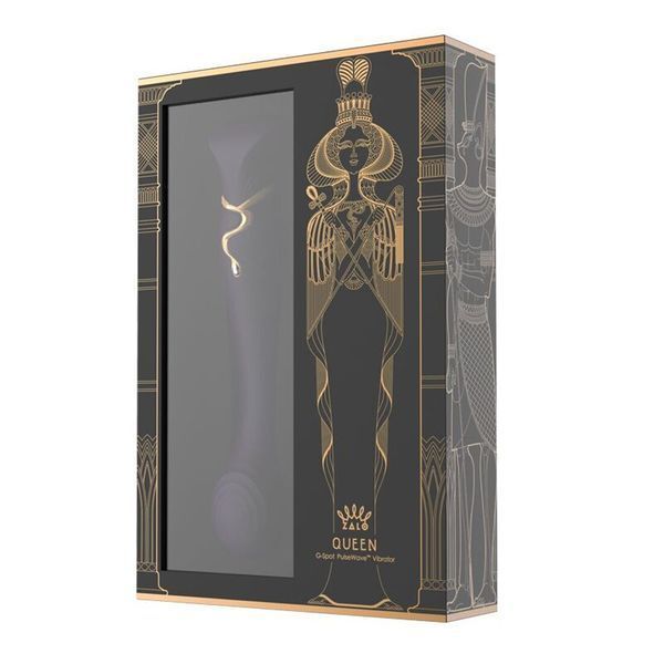 Смартвібратор 3в1 Zalo &mdash; Queen Set Twilight Purple, пульсівна перлина та вакуум, кристал Swarovski SO6664 фото