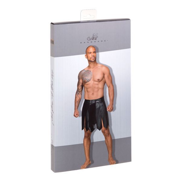 Мужская юбка гладиатора Noir Handmade H053 Eco leather men's gladiator skirt, M, экокожа SX0072 фото