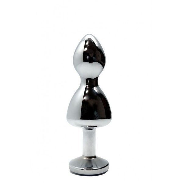 Металлическая анальна пробка Wooomy Lollypop Double Ball Metal Plug S, диаметр 2,8 см, длина 8,5 см SO7417 фото