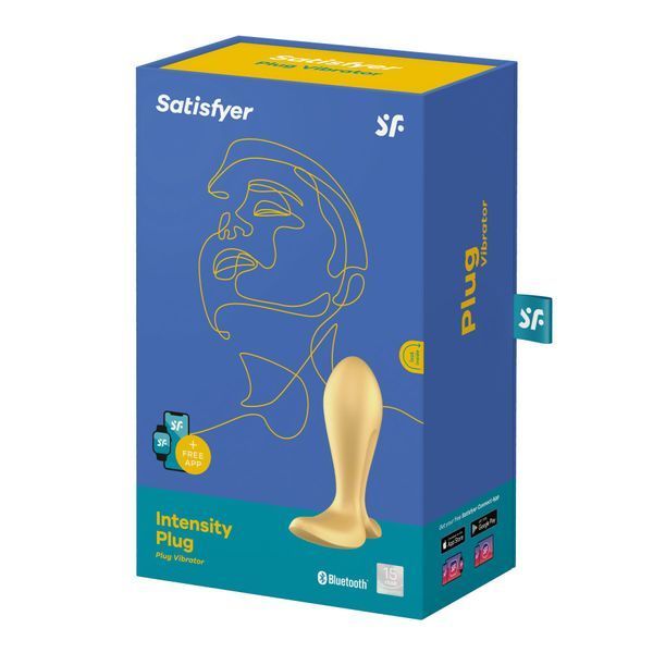 Анальная смарт-пробка с вибрацией Satisfyer Intensity Plug Gold SO8627 фото
