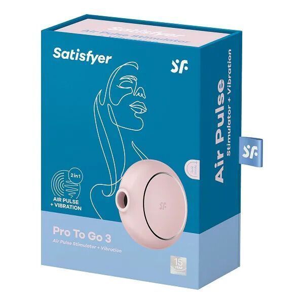 Вакуумний стимулятор із вібрацією Satisfyer Pro To Go 3 Rose SO6988 фото