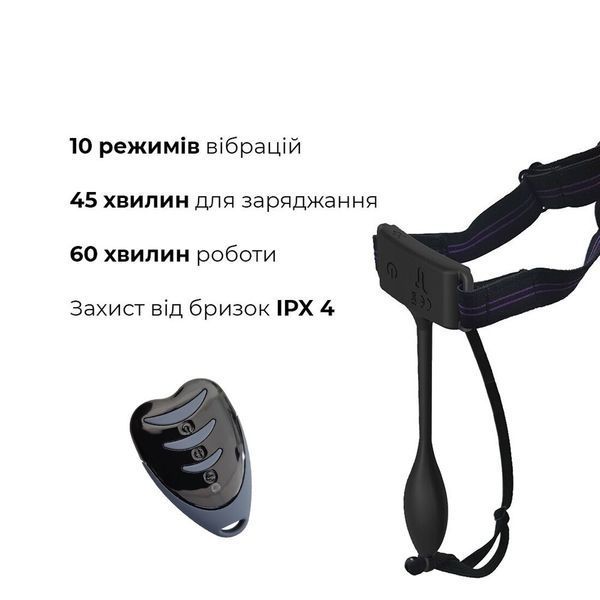 Вибратор-трусики Adrien Lastic Pan-T Vibe с пультом ДУ, 10 режимов работы AD40719 фото
