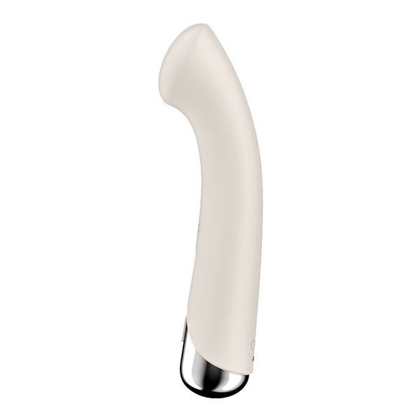 Вибратор с ротацией Satisfyer Spinning G-Spot 1 Beige, плоская площадка для стимуляции точки G SX0557 фото