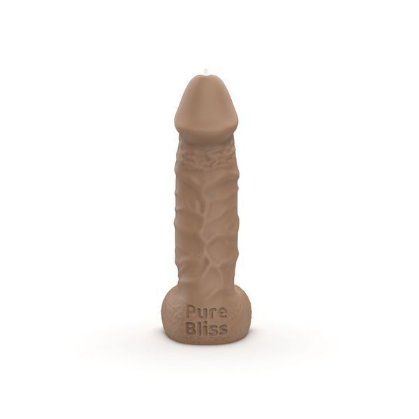 Свеча в виде члена Pure Bliss MINI Brown 15 см SX1644 фото