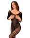 Сетчатый бодистокинг с имитацией подвязок Obsessive Bodystocking G329 S/M/L, black, с доступом SO7693 фото 1