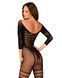 Сетчатый бодистокинг с имитацией подвязок Obsessive Bodystocking G329 S/M/L, black, с доступом SO7693 фото 2