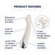Вибратор с ротацией Satisfyer Spinning G-Spot 1 Beige, плоская площадка для стимуляции точки G SX0557 фото 7