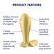 Анальная смарт-пробка с вибрацией Satisfyer Intensity Plug Gold SO8627 фото 6
