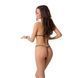 Комплект белья Passion MELISSA BIKINI XXL/XXXL, black, лиф со шнуровкой и трусики-стринги EL15903 фото 2