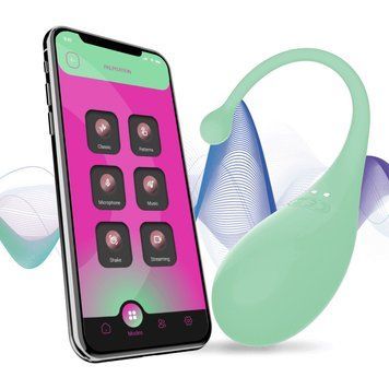 Смарт-виброяйцо Adrien Lastic Palpitation Mint с глубокой вибрацией SO9930 фото