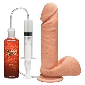 Кончающий фаллоимитатор Doc Johnson The D ULTRASKYN Perfect D Squirting &ndash; 7 Inch, диаметр 4,3 см SO9547 фото