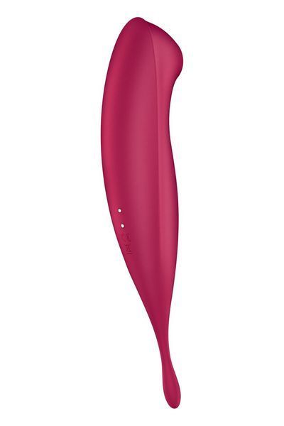 Смарт-вібратор для клітора з вакуумною стимуляцією Satisfyer Twirling Pro+ dark red SO6715 фото