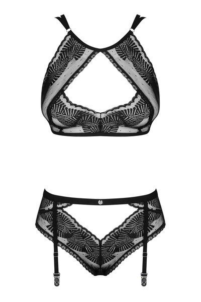 Комплект Obsessive Allastia 2-pcs set black S/M SX2577 фото