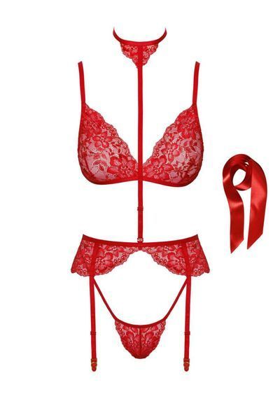 Комплект Kissable Bondage Kiss Set Red L/XL SX1963 фото