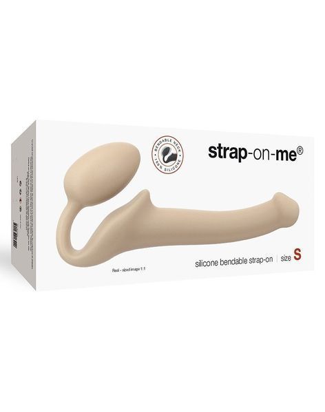 Безремневой страпон Strap-On-Me Flesh S, полностью регулируемый, диаметр 2,7см SO2349 фото