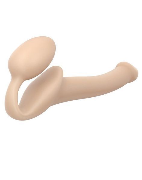 Безремневой страпон Strap-On-Me Flesh S, полностью регулируемый, диаметр 2,7см SO2349 фото