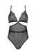 Боди Passion AMBERLY BODY black, XXL/XXXL, открытая спина, низ стринги SX0457 фото 3