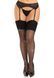 Чулки со стразами Leg Avenue Wide Top Rhinestone Sheer Stockings, One Size, черные, выше колена SX1064 фото 1