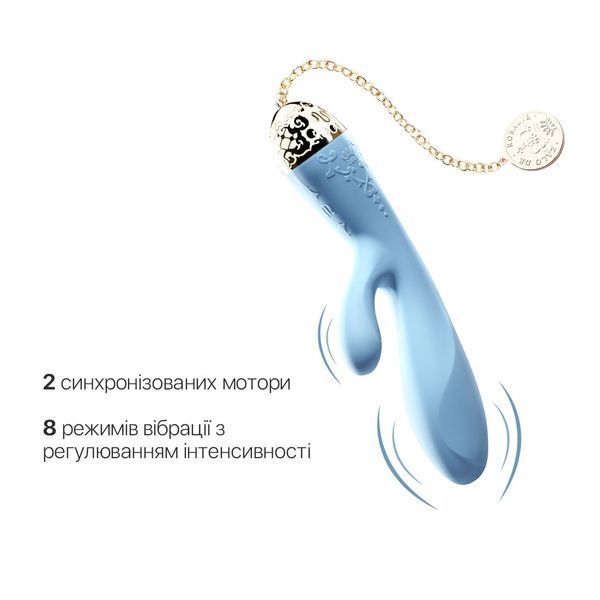 Смартвибратор-кролик Zalo &mdash; Rosalie Royal Blue SO6665 фото