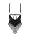 Тедди Obsessive Lobellis teddy, XL/2XL, черное, лиф с мягкой чашкой, открытая спина, низ-стринги SX1016 фото 4