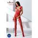 Сетчатый бодистокинг Passion BS062 One Size, Red, комбинезон, имитация чулок, открытый доступ PBS062R фото 2