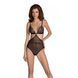 Боди Passion AMBERLY BODY black, XXL/XXXL, открытая спина, низ стринги SX0457 фото 1