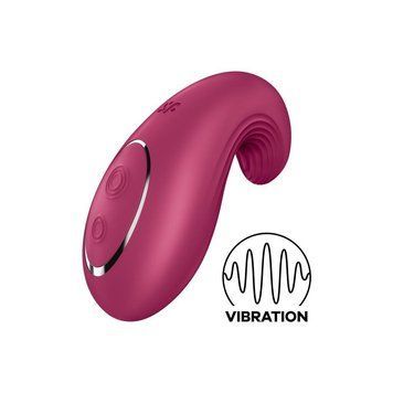 Вібратор Satisfyer Dipping Delight Berry, 2 мотори, гнучкий кінчик SO6990 фото