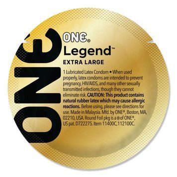 Презерватив ONE Legend XL, 1 шт, увеличенный размер, расширение на конце, со смазкой SX0761 фото