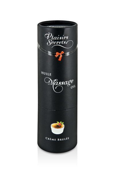 Массажное масло Plaisirs Secrets Creme Brulee (59 мл) с афродизиаками съедобное, подарочная упаковка SO1840 фото