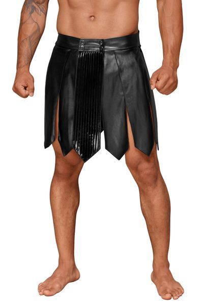 Чоловіча спідниця гладіатора Noir Handmade H053 Eco leather men's gladiator skirt, XL, екошкіра SX0074 фото