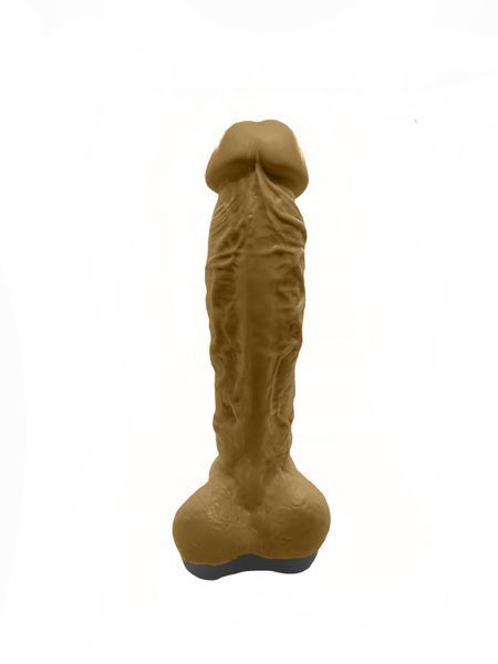 Крафтовое мыло-член с присоской Чистий Кайф Brown size XL, натуральное SO2764 фото